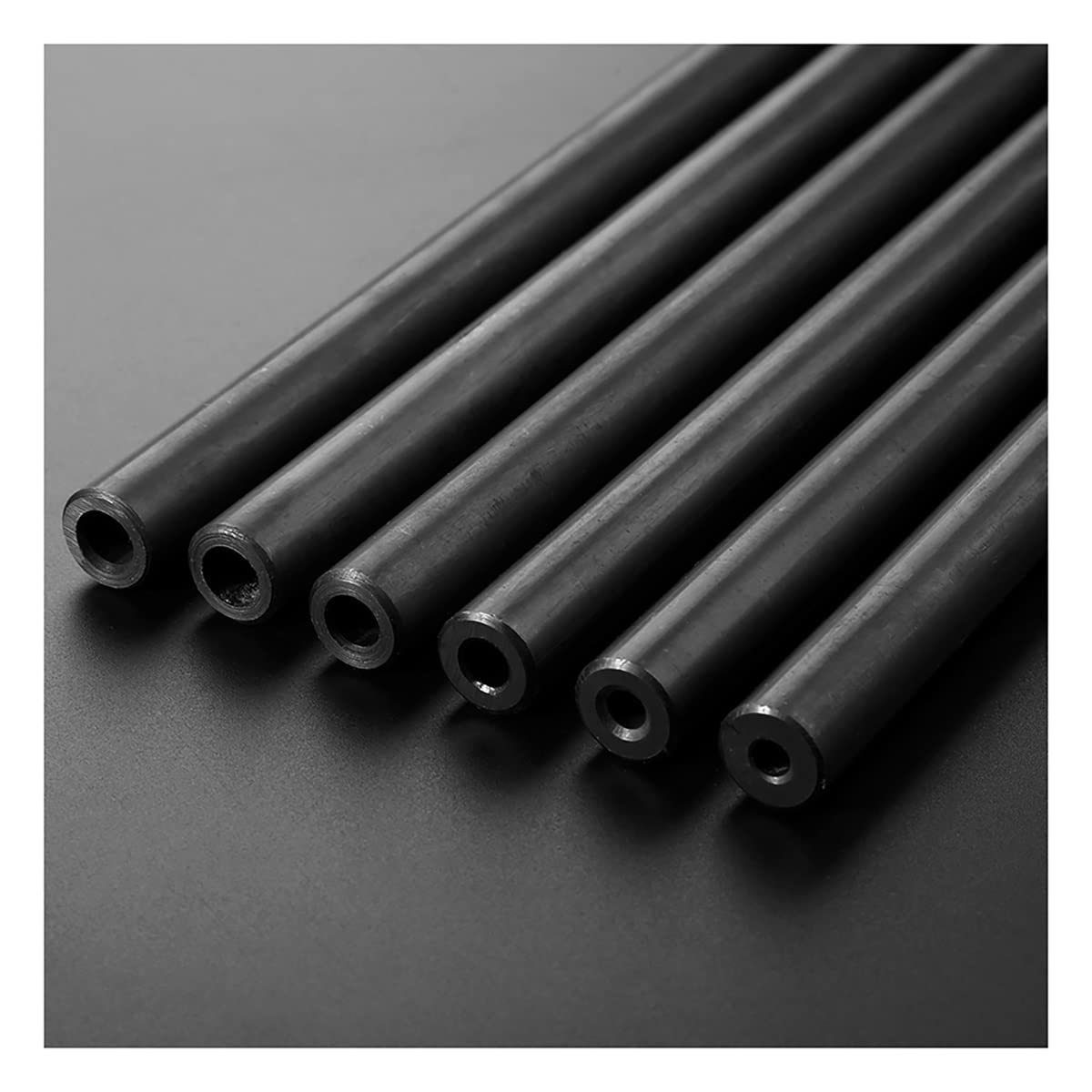 Zhidaishi One Color 1 Piece Mild Steel Tube Precision Hydraulic Seamless Steel Pipe,Od 22Mm Hydraulic Precision Steel Tubes, High Hardness Polished Hollow Tube Steel Tubes，500Mm Length(Od 22Mm*17Mm Id)