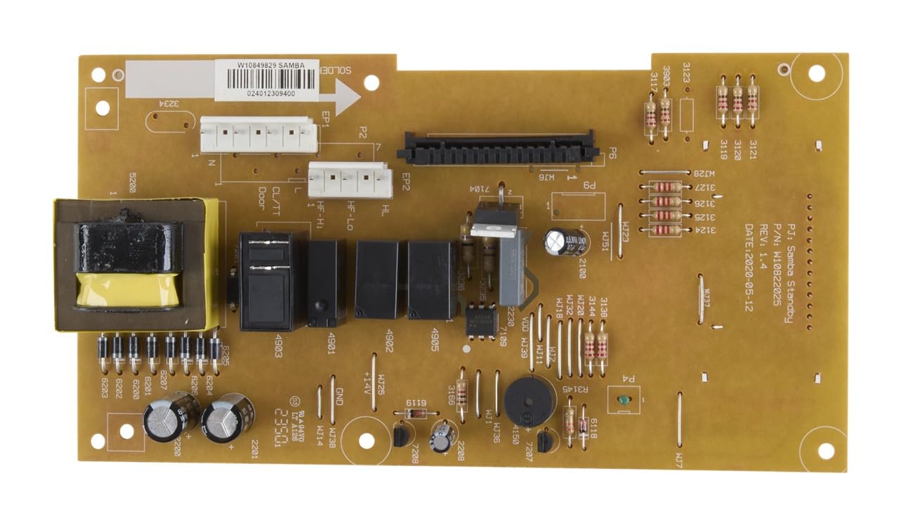Whirlpool W11552018 Genuine OEM Microwave Electronic Control Board Replacement Part - Replaces W10831030 W11106356 W10849829 W10886650 W10892389 and