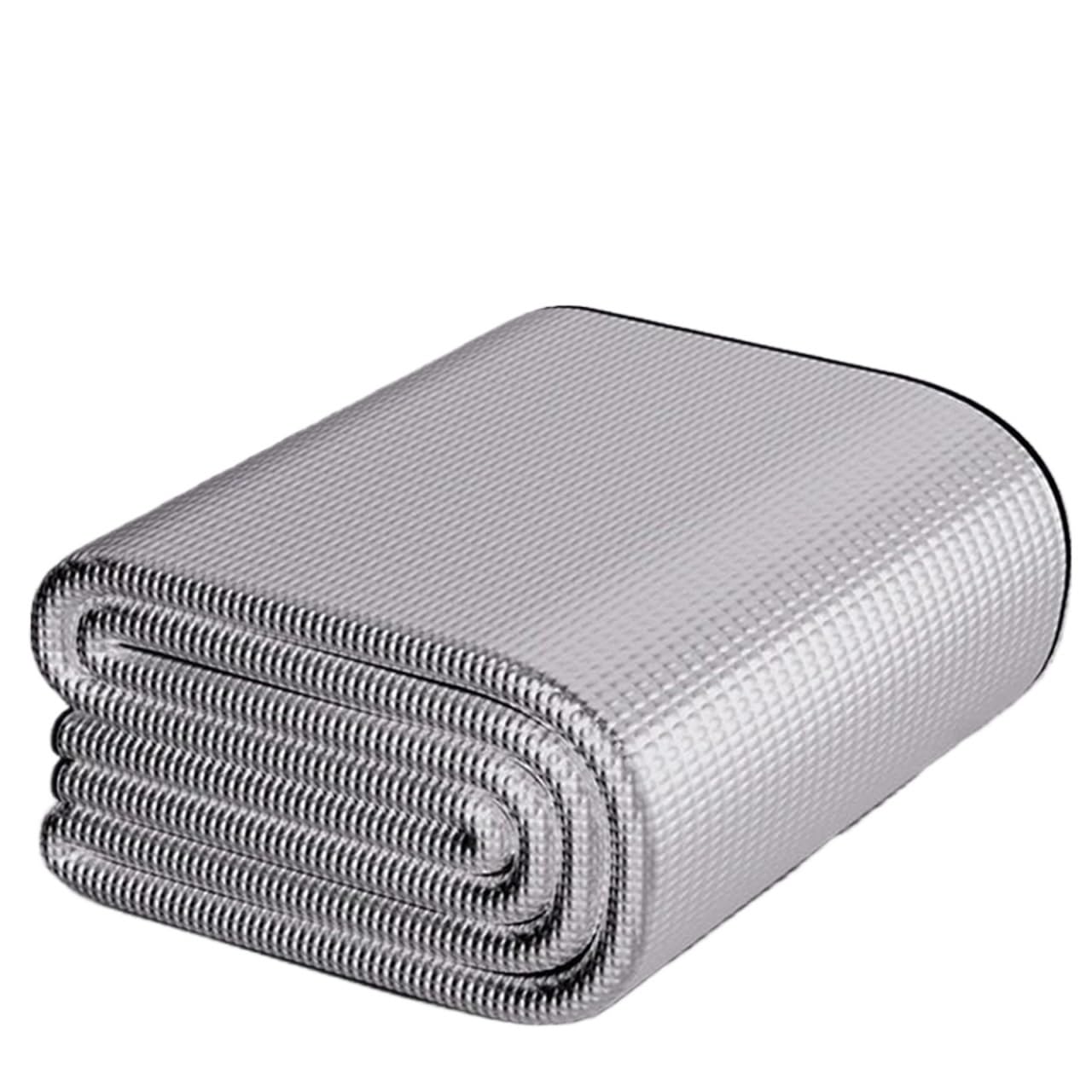Camping Isomatte wasserdichte Matte for den Außenbereich, doppelseitige Bodenmatte aus Aluminiumfolie, wasserdichte Campingzeltmatte, Strandsandmatte