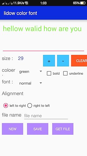 lidow color font