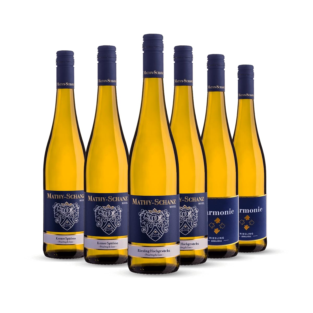 Weingut Mathy-Schanz | Weißwein Lieblich - Weinprobierpaket (6 x 0,75l) | Moselwein direkt vom Winzer