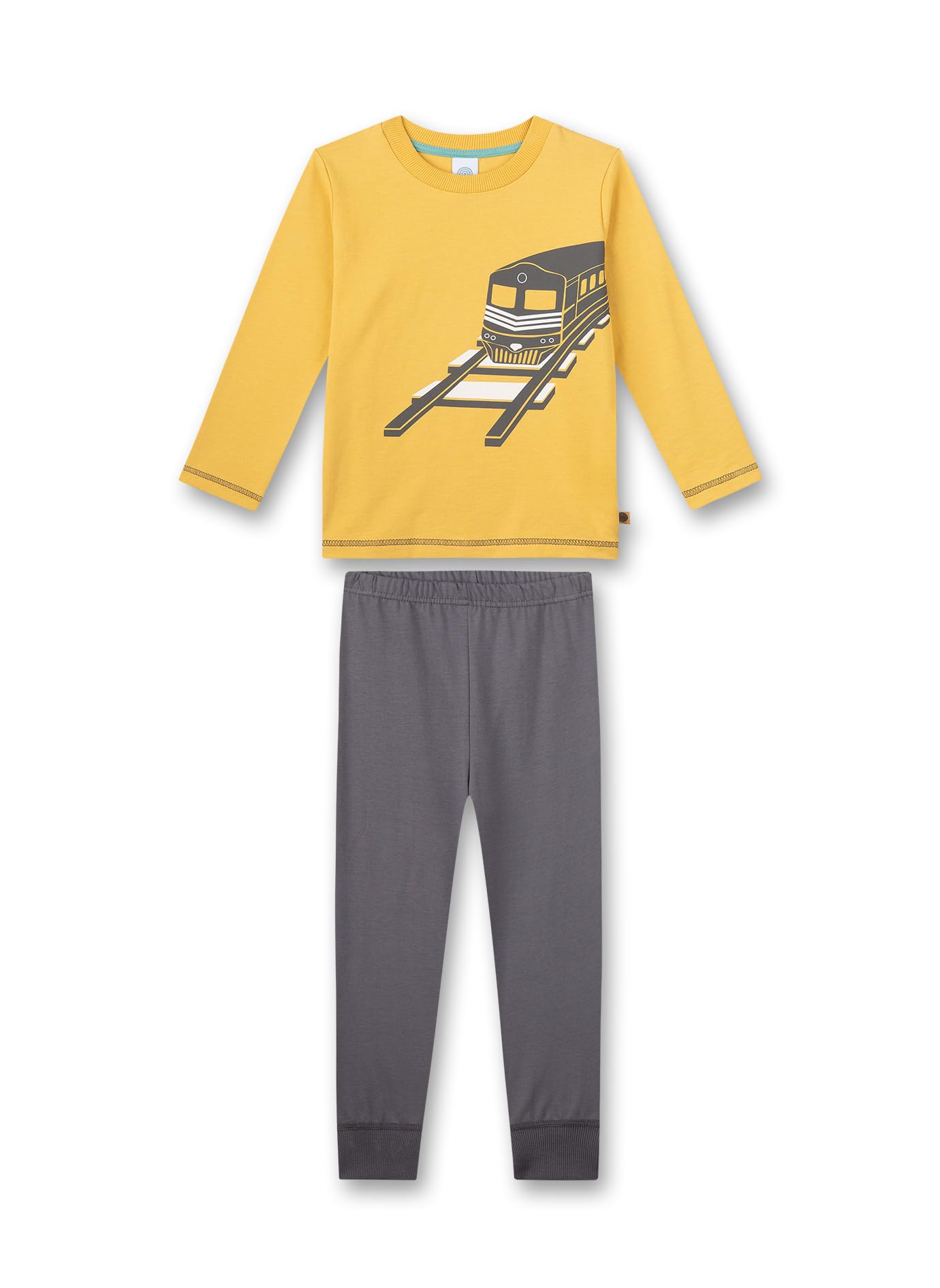 Sanetta Jungen-Schlafanzug Gelb | Bequemer Schlafanzug für Jungen lang. | Pyjamaset Größe