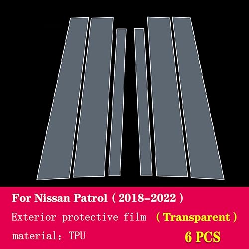 Miniatura 2 de LAVIYE Película exterior del cuerpo del coche B C Pilar de ventana Prevención de arañazos Membrana de reparación de TPU PPF Accesorios de película,