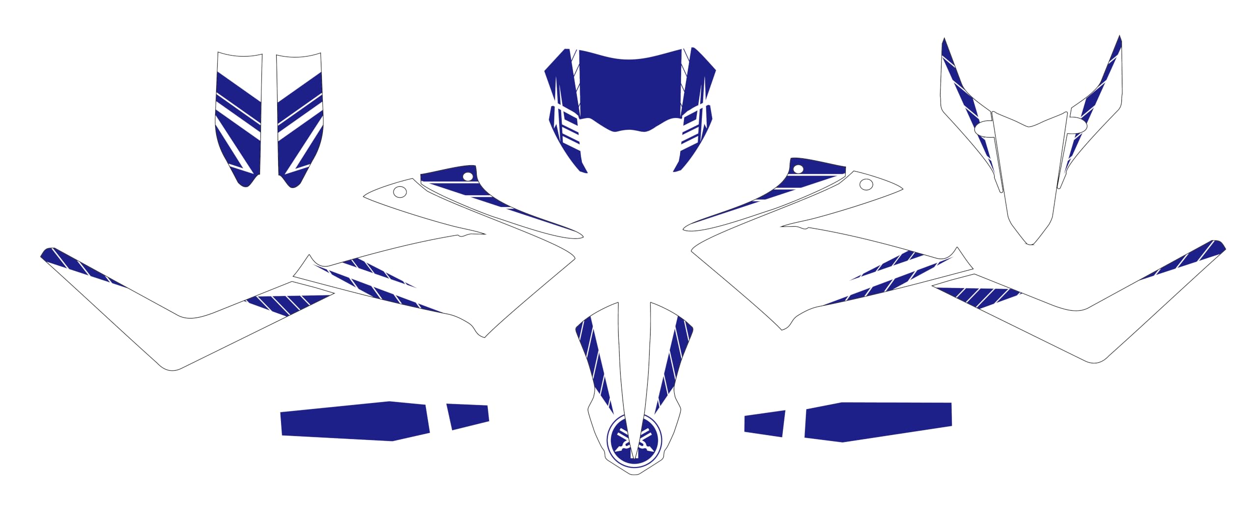 1510 MXP Motorcycle Team Graphic Sfondi Decal Sticker Kit Compatibile con YAMAHA XTX600 2008 2009 2010 2011 2012 2013 2014 2015