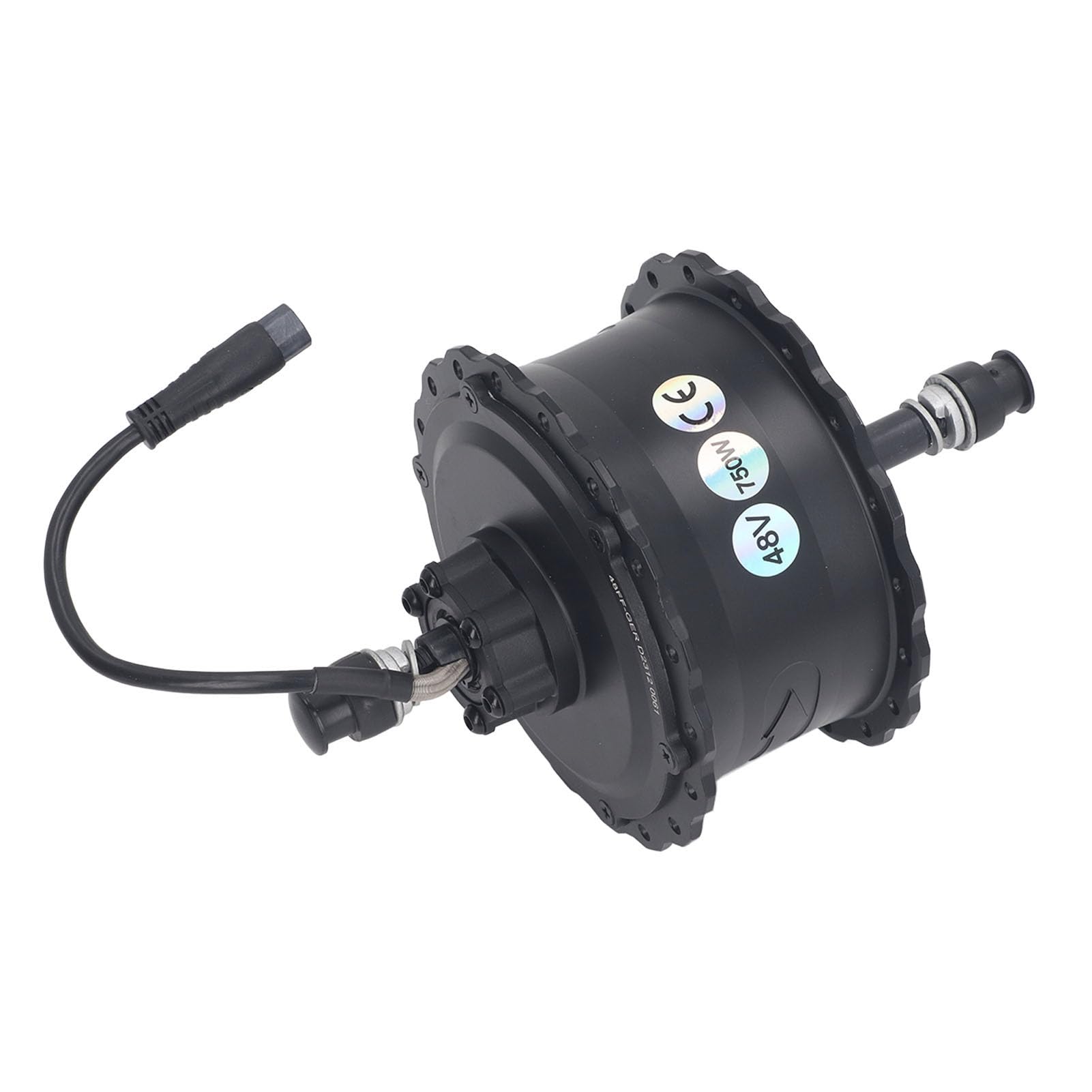 CHICIRIS Radnabenmotor für Elektrofahrräder, Aluminiumlegierung, Bürstenloser 48-V-750-W-Motor, Hinterradantriebsgeschwindigkeit Bis zu 40 Km/h für 20- oder 26-Zoll-Elektrofahrräder
