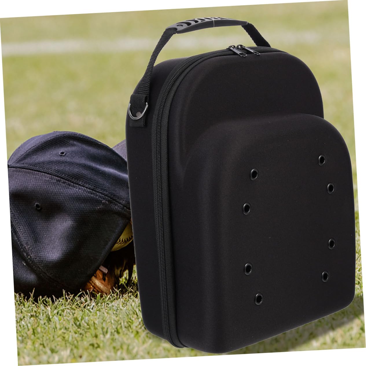 Homoyoyo Custodia Rigida Viaggio per Cappelli da Baseball in Eva, Organizer Portatile e Protettivo Dimensioni 33x26x14 Cm, per Trasporto e Conservazione
