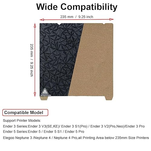 Miniatura 2 de HysiPrui Placa de construcción magnética de acero de resorte flexible para impresora 3D de resina, piezas de impresora 3D SLAaccesorios de repuesto