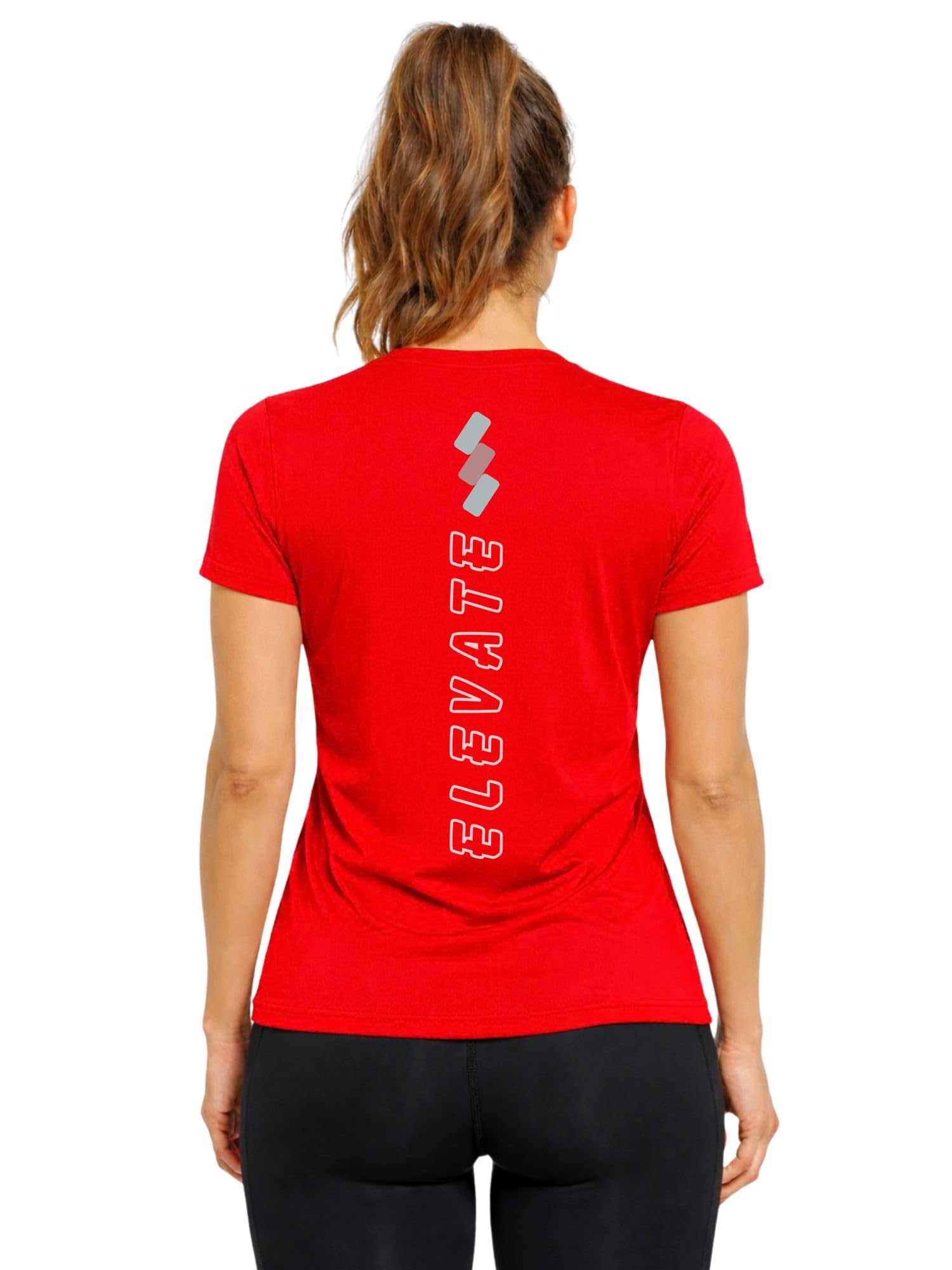 Women’s Active T-Shirt | Breathable Quick-Dry Gym Workout Tee | Slim Fit Stretch Sports Top for Running, Yoga & Training-Elevate-image-49