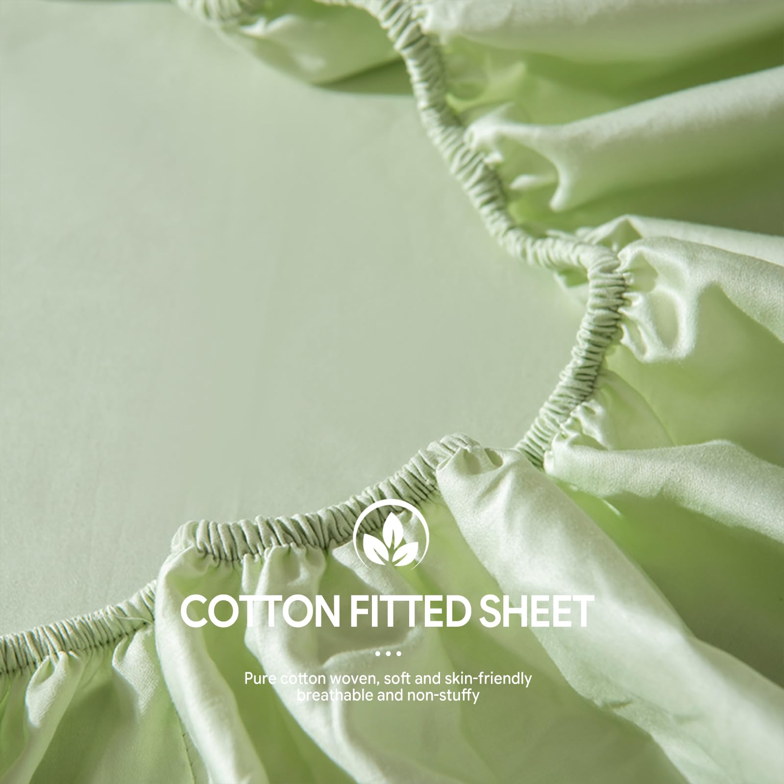 Drap Housse 180x200 Cotton Lit Super King