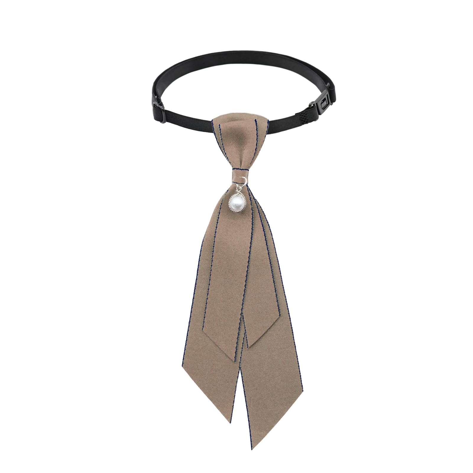 LJBFNN Bow Ties for Women, Adjustable Cute Short Womens Tie with Pearl