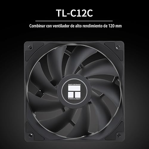 Miniatura 6 de Enfriador de CPU Thermalright Peerless Assassin 120 SE, 6 tubos de calor tecnología AGHP, ventiladores PWM duales de 120 mm, velocidad de 1550 RPM