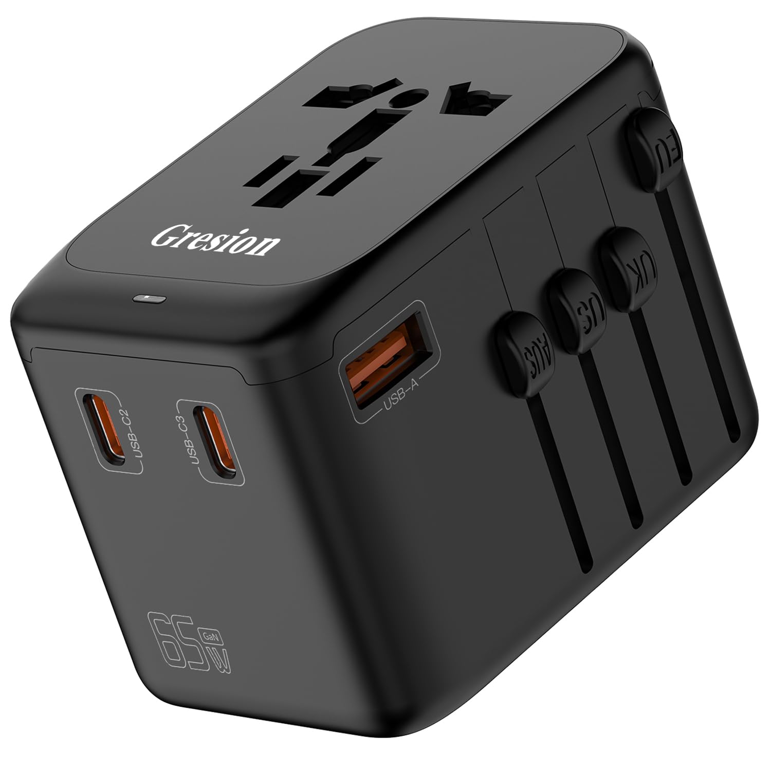 Amazon.co.jp: Gresion 変換プラグ PD 65W急速充電 海外旅行 変圧器 5