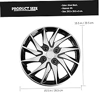 Vista 4 de Tapacubos de repuesto de 14 pulgadas para cubo de automóvil, accesorio de repuesto con diseño duradero que protege las ruedas fácil de limpiar