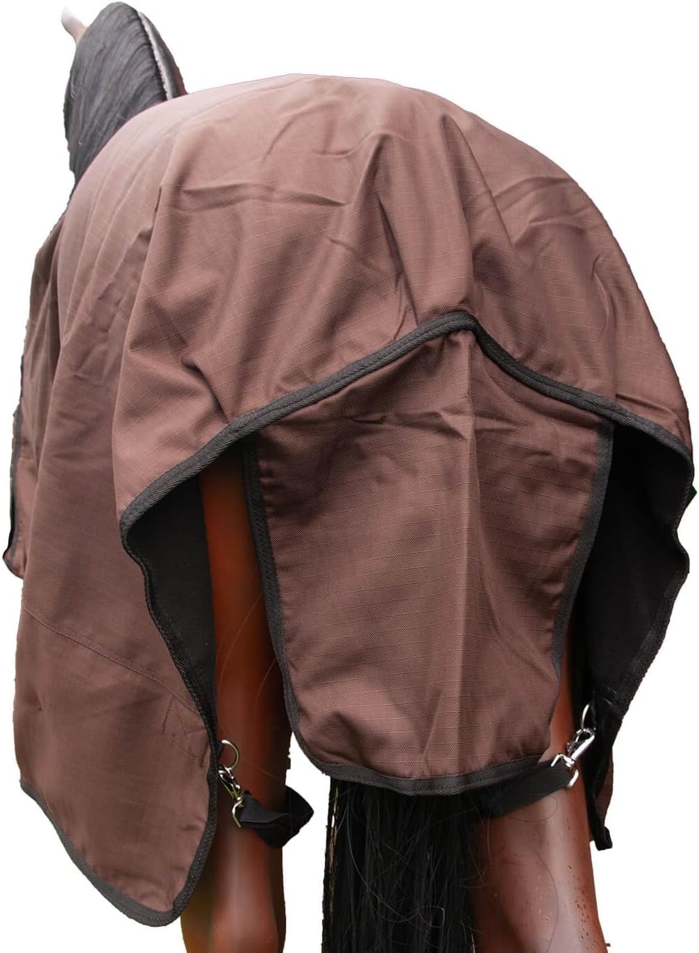 Brama-West 1680 DEN - Manta impermeable para caballo (talla 145), color marrón