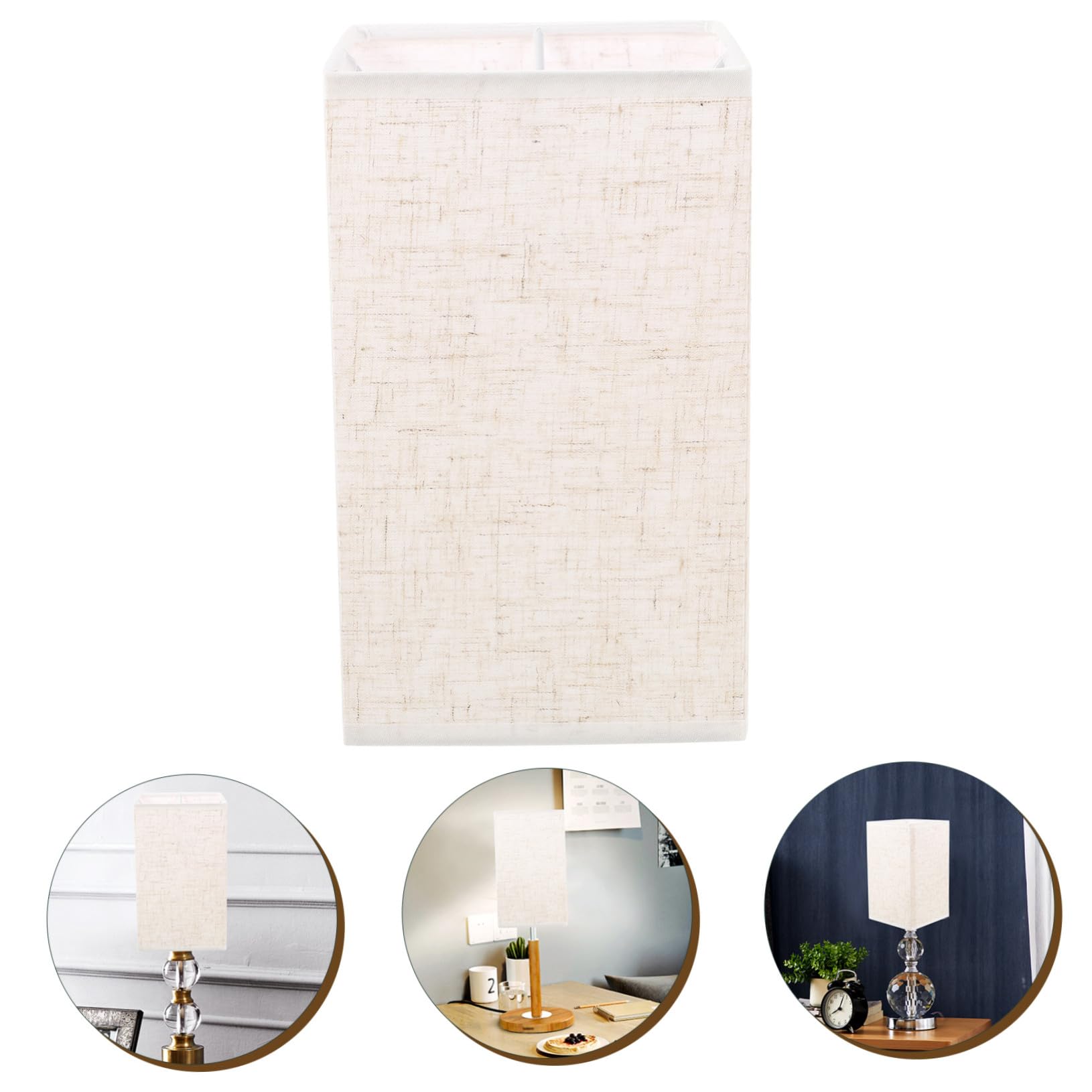 DOITOOL Pantalla de Lámpara de Pared Cilíndrica de Tela Resistente para Lámparas de Mesa Pie en Dormitorios y Oficinas