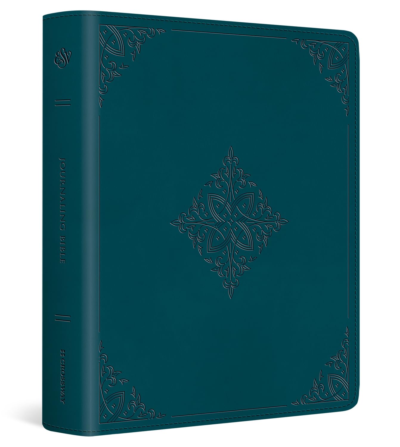 ESV Journaling Bible (TruTone, Deep Teal, Fleur-de-lis Design)