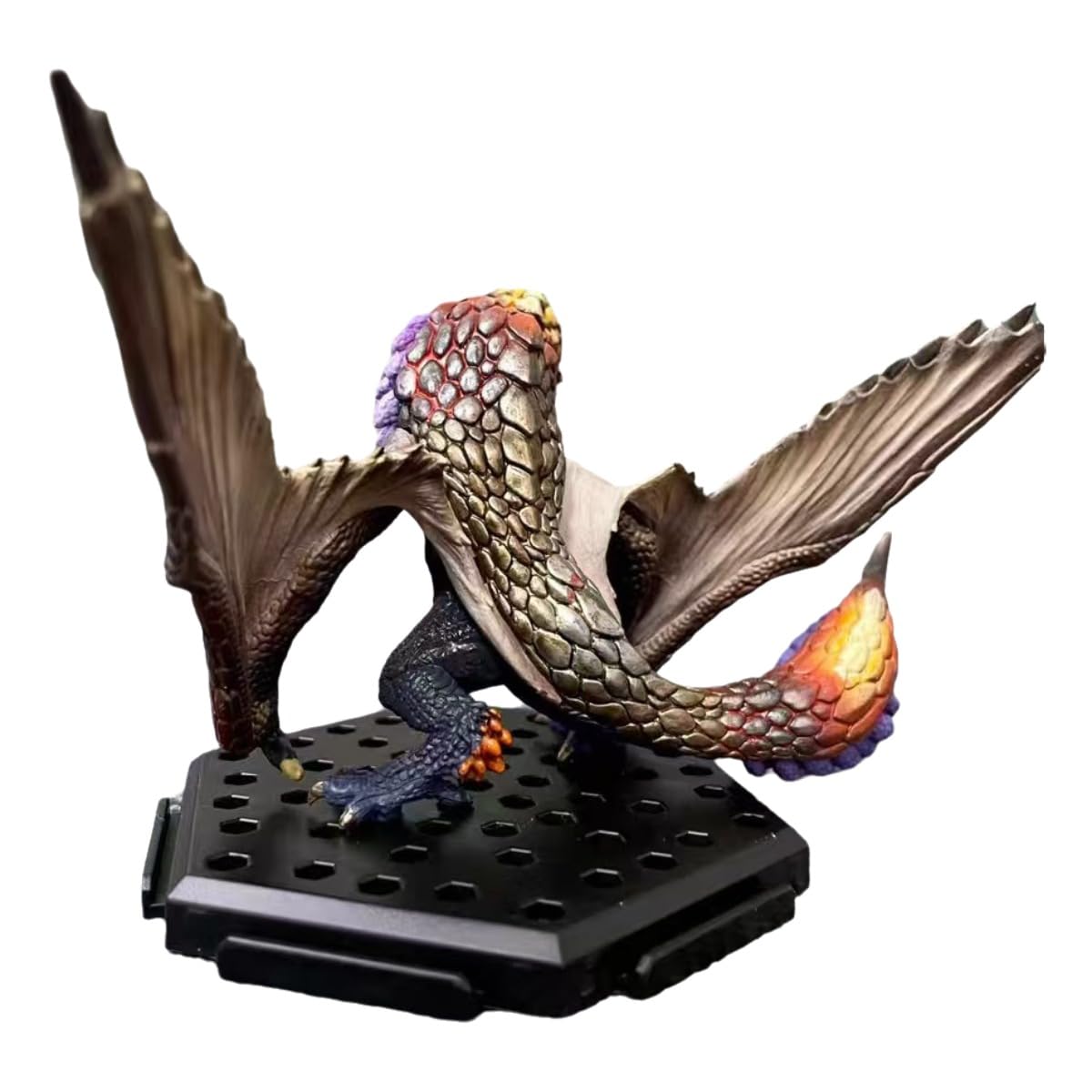 Statuetta di drago bazelgeuse d'azione di drago bazelgeuse arrabbiato 10 cm / 3,9 pollici modello in PVC Artigianato per i fan di anime Regalo
