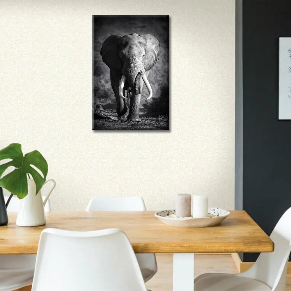 Tableau Sur Toile XXL Taureau Abstrait Noir Rouge 100x75 Cm - Impression Moderne Prête à Accrocher - WallArena