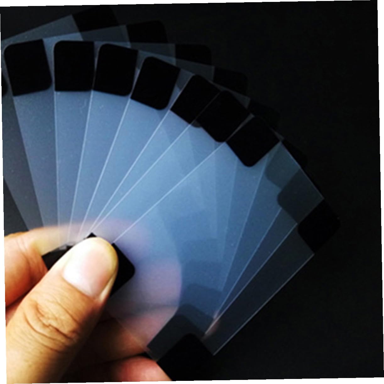 INOOMP 3 Pz Poker Chiaro Chiara Carta Da Poker Carte Trasparenti Carte Da in Pvc Trasparente Attizzatori Impermeabili Impermeabili e Carta Da Gioco