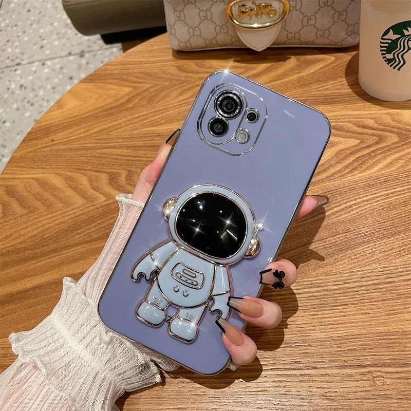 Erams Online for Xiaomi Redmi Mi 11 lite Ne 5G Case, Plating 3D Astronaut Stand Holder Soft Silicone Cover for Xiaomi Redmi Mi 11 lite Ne 5G (Blue) (B0CY8TX886) Amazon Price History, Amazon Price Tracker