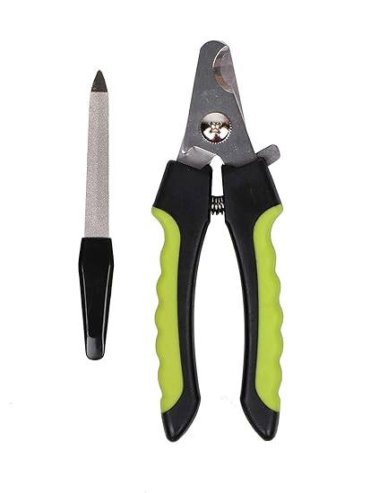 Smarty Pet Stainless Steel Nail Cutter with Filler for Dogs and Cats (Large, Color May Vary)