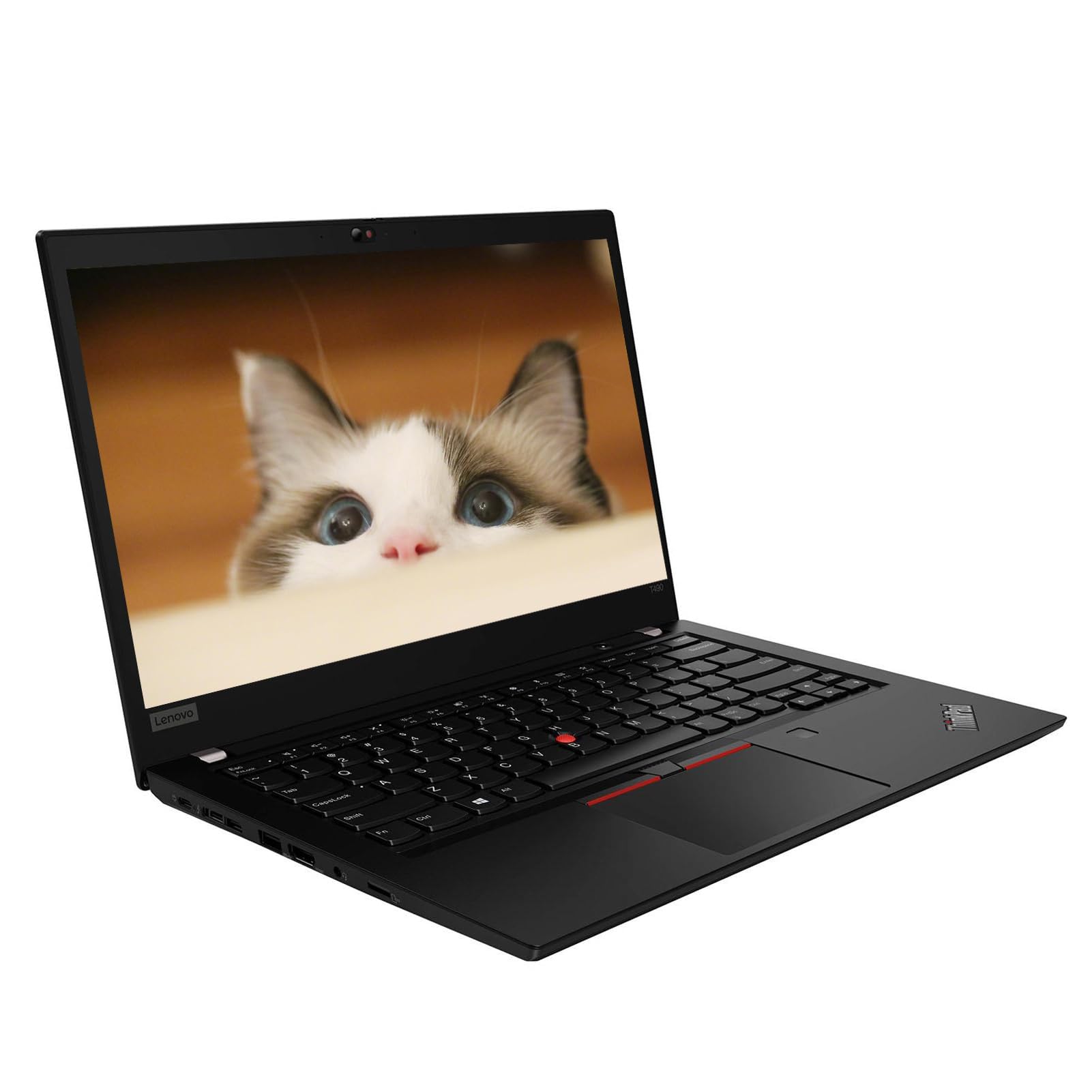 Lenovo Thinkpad T490 Ordinateur portable professionnel 14" (1366 x 768), Intel Core i5-8365U, 8 Go de RAM, SSD 256 Go, clavier QWERTY américain, Windows 11 Pro (reconditionné)