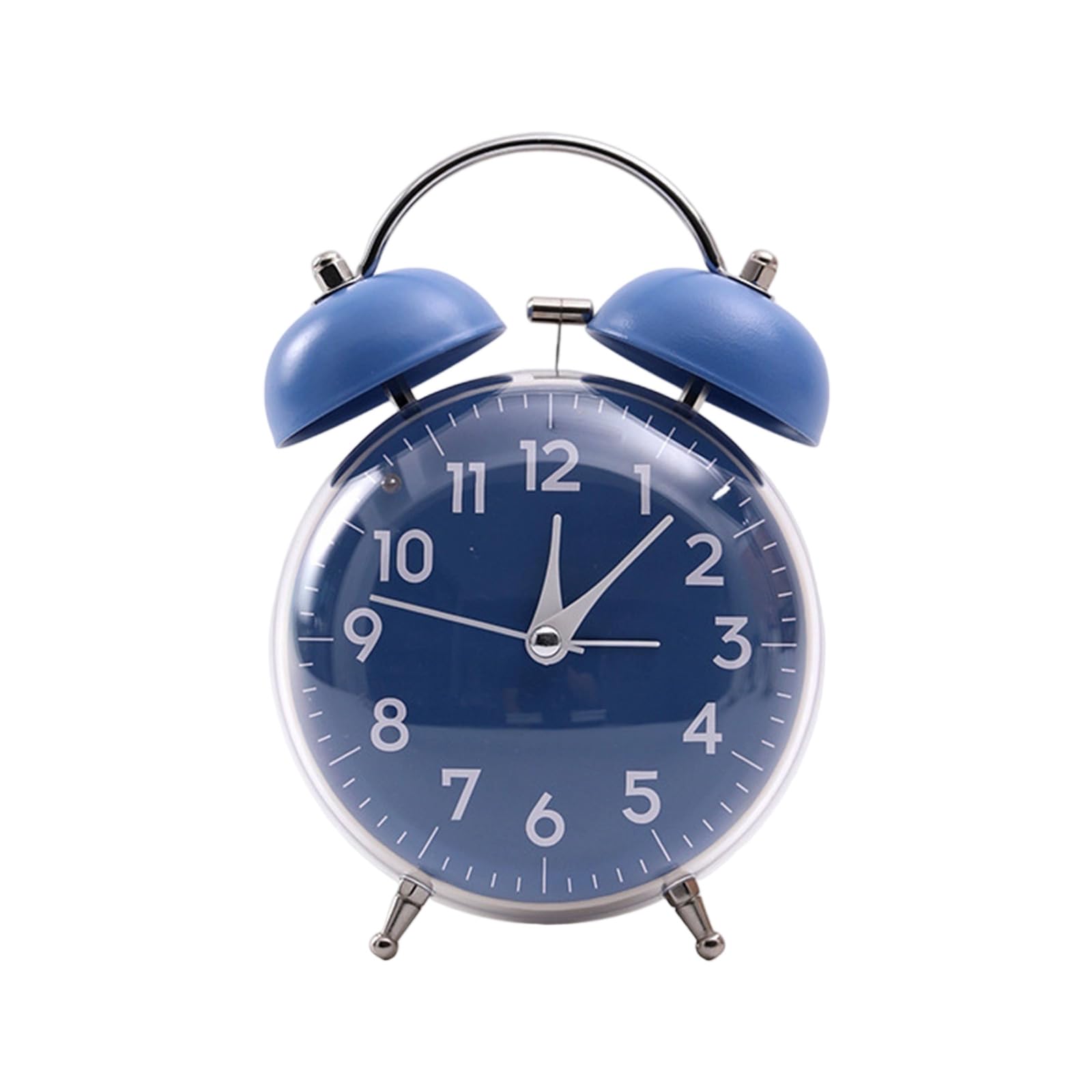 Nucelit Loud Bells Alarm Clock Vintaged Design Quiet with Night Light for Hard to Wake Sleepers Heavy Sleepers