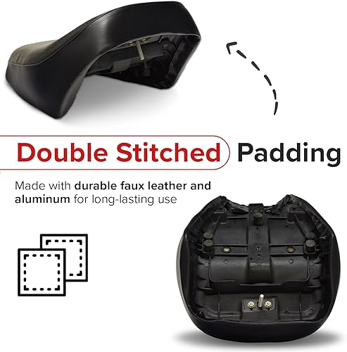 Miniatura 4 de AlveyTech Asiento de repuesto negro – Se adapta a 196cc 6.5HP Baja Heat Warrior MB165 y MB200 Motorsports, Massimo MB200, Falcon 200, TrailMaster,
