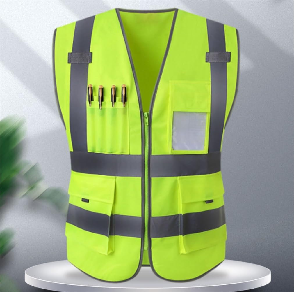 Chaleco De Seguridad Chaleco Reflectante For Trabajo Nocturno, Ciclismo, Tareas De Tráfico, Chaleco De Administración De Carreteras Reflectantes Chaleco De Trabajo