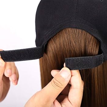 キャップ 帽子 Amazon.co.jp: ZXCTD 長い合成帽子かつら22インチの野球キャップ
