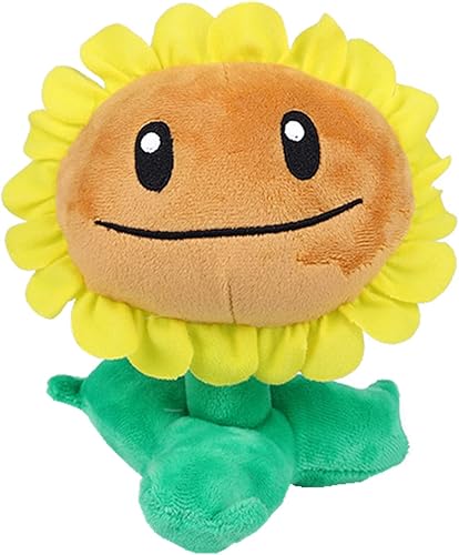 JHESAO Juguetes de peluche de plantas y zombis de girasol de 8 pulgadas, peluches de PVZ, 1 2, muñeca suave de peluche, nuevo