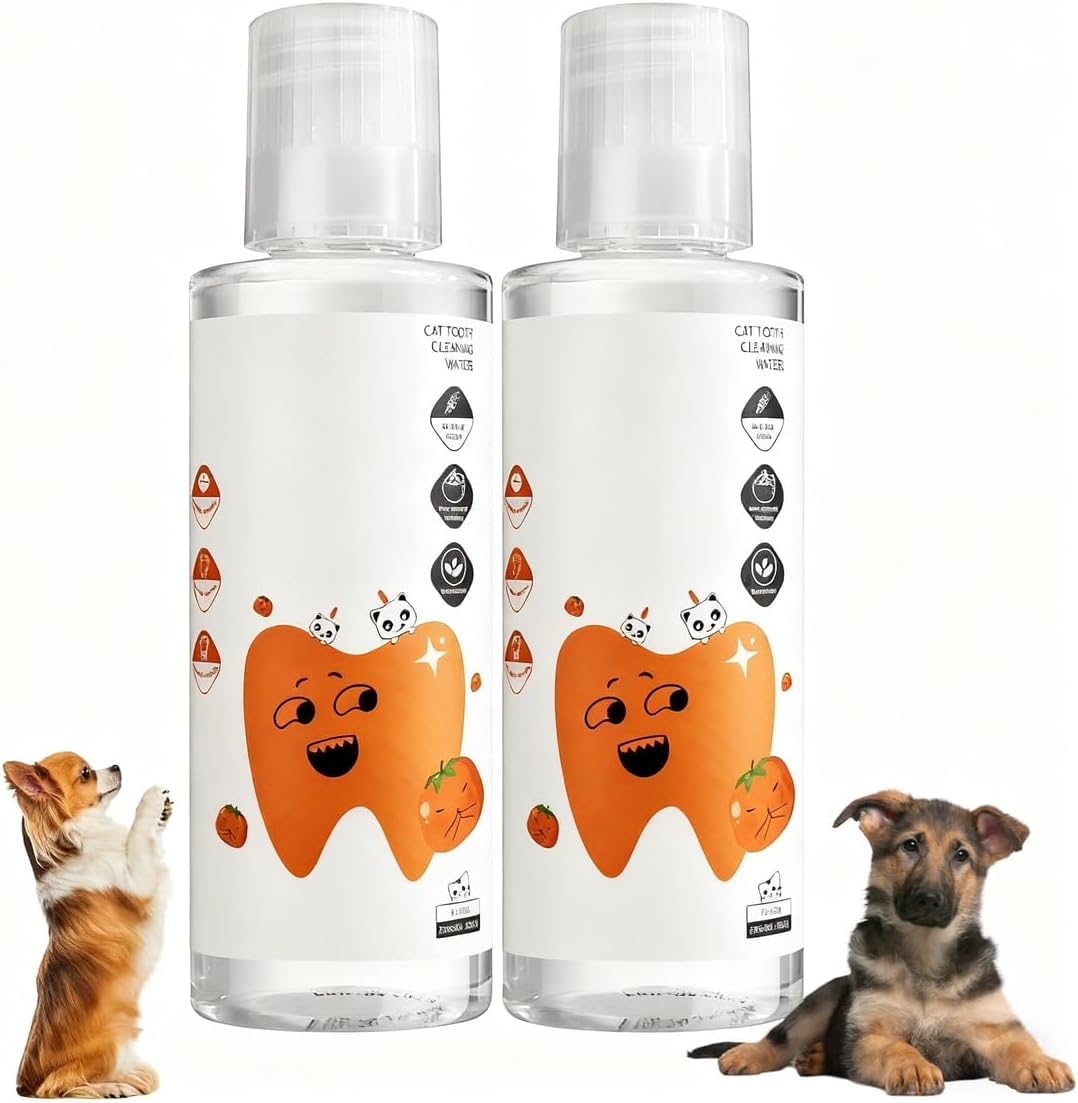 PawBright Dental Plus, Natural, Odorless & Flavorless Formula to Fight Tartar, Promote Healthy Gums & Freshen Breath. Easy Daily Use for All Pet (Cat*2) — image 1