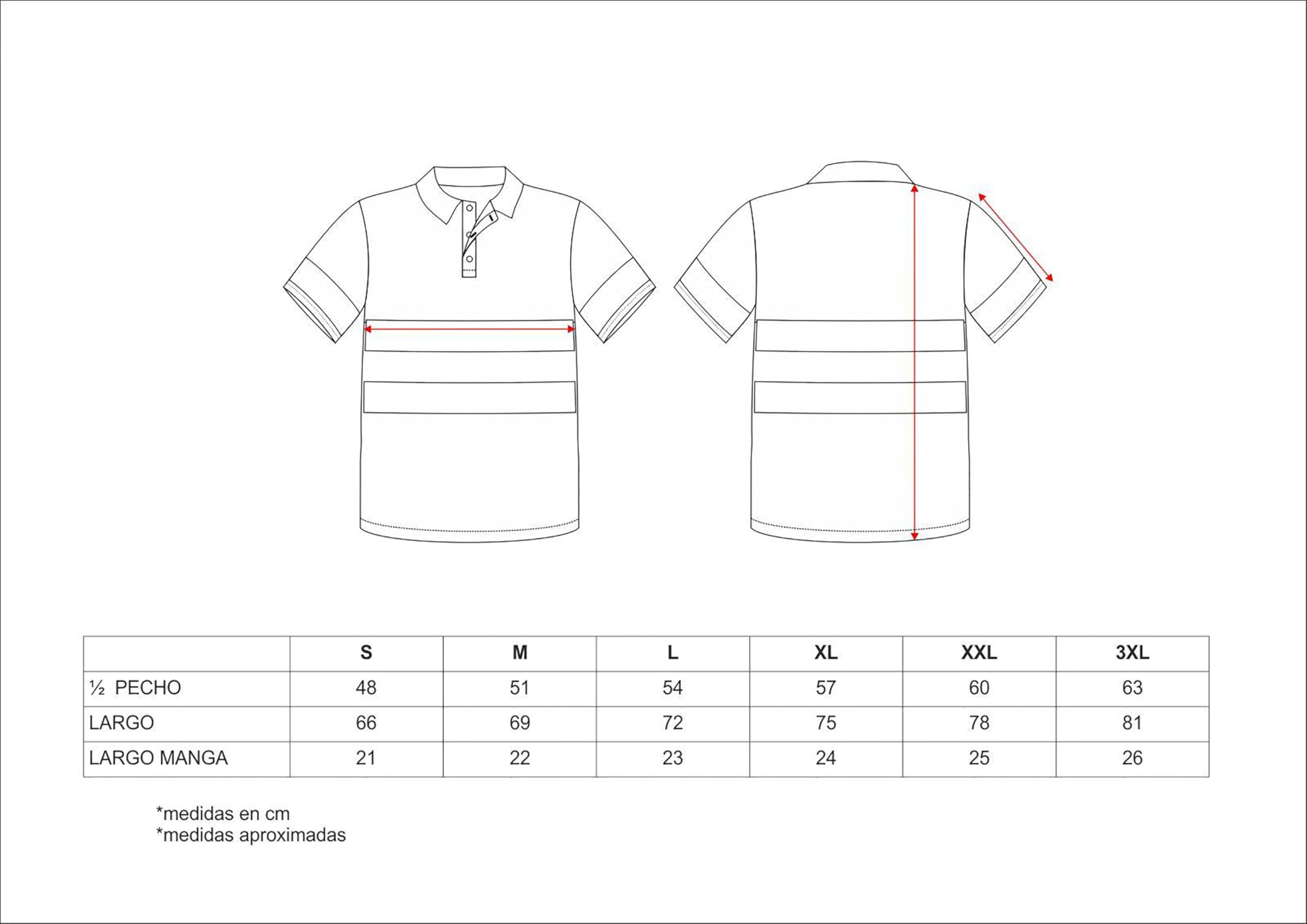 WORKTEAM Polo Alta Visibilidad EN ISO 20471 Manga Corta Cintas Reflectantes Tallas Grandes Unisex