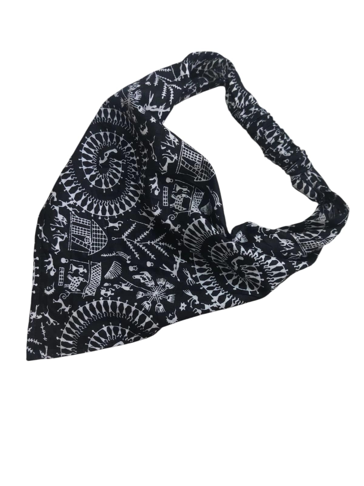Cotton Bandana Headband For women, Gift for her, Headscarve for women (Tribal Twilight)-image-49
