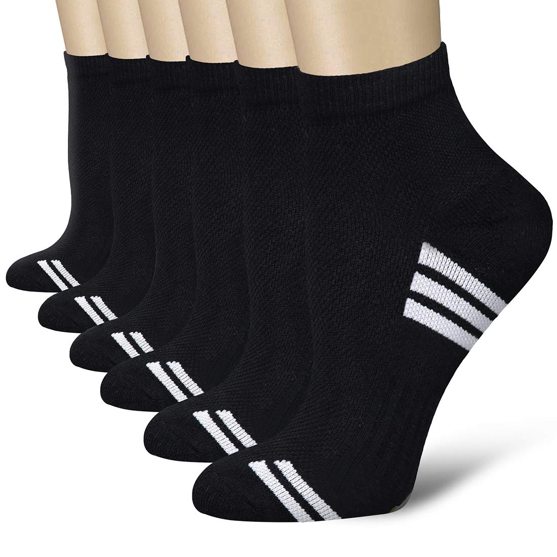 QUXIANG Compression Socks for Women & Men Circulation 3/6/7 Pairs Arch Ankle Support 15-20 mmHg Best for Running Cycling