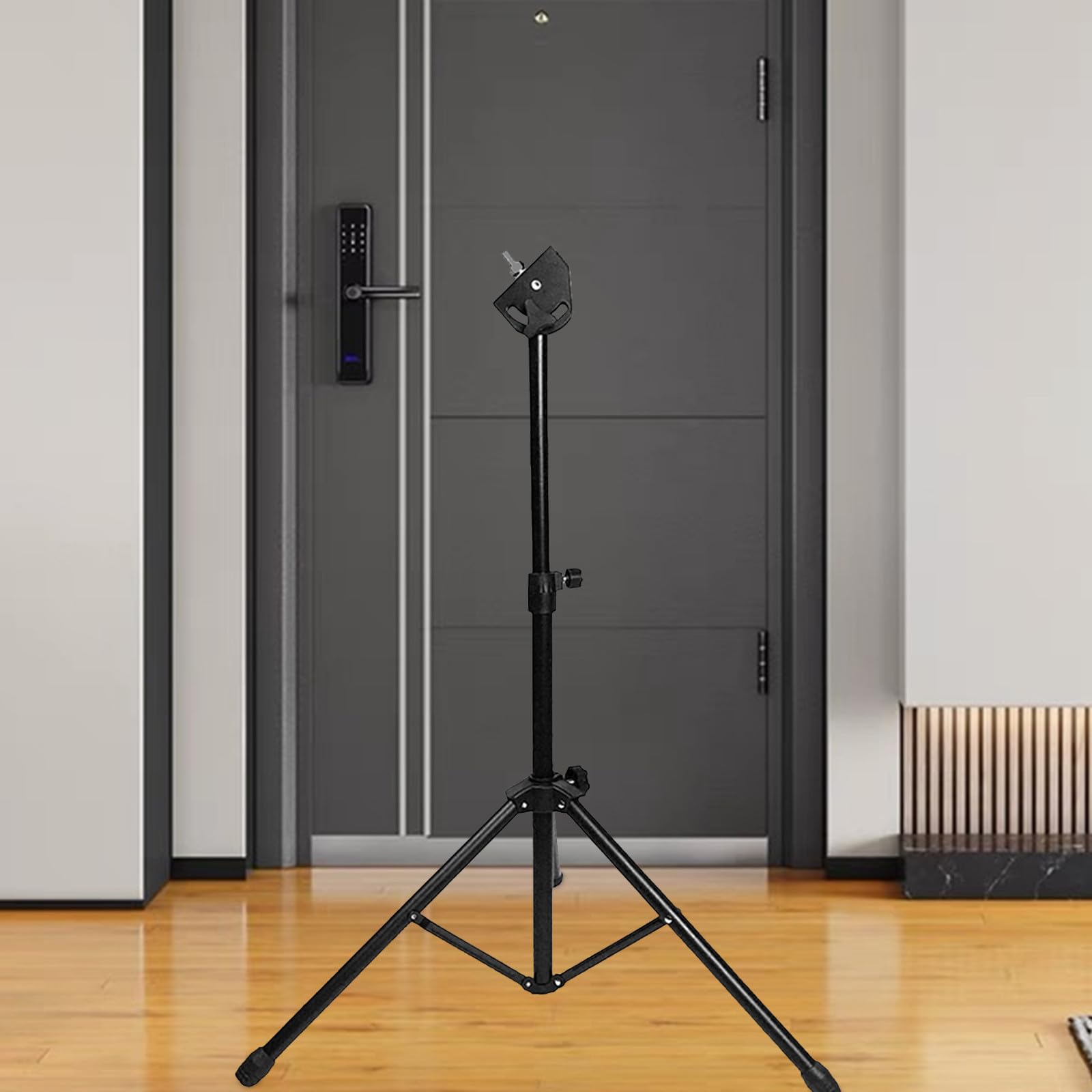 Vaguelly Soporte de Trípode para Pad de Práctica de Batería de Doble Cara de Goma Ligera, Adecuado para Músicos Principiantes