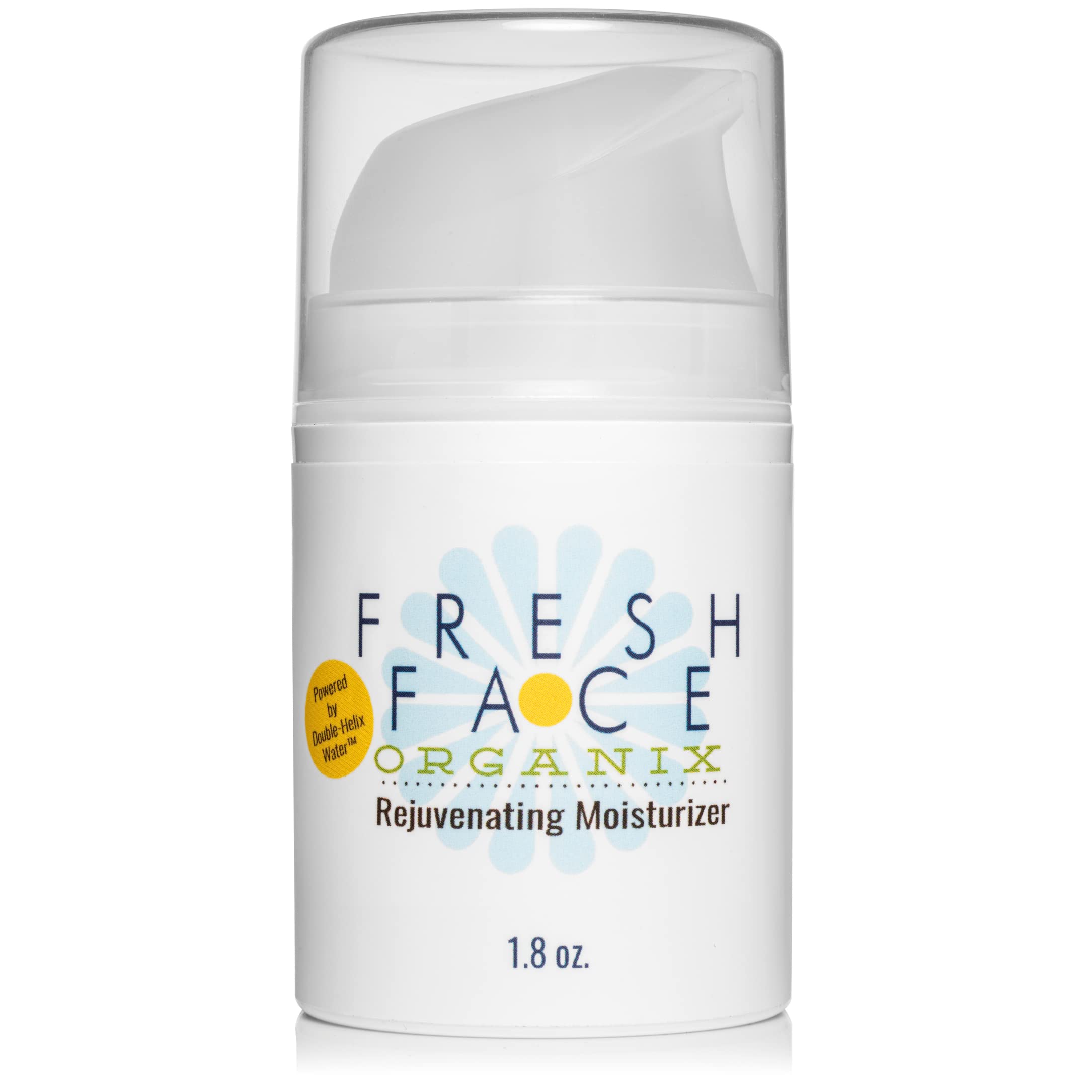 Fresh Face Organix Organic Facial Moisturizer - May Assist in Aging or Dry Skin, Smoothing Out Wrinkles - Made with Double-Helix Water