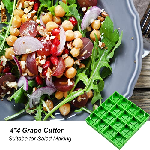 Yamteck Grapes Cherry Tomatoes Cutter Slicer Half Or Quarter Cutting 16Pcs At A Time, Food Grade Material, Dishwasher Safe, Fruit Container Holder Cutter For Salad Kids Baby Toddlers' Snacks 2023 New #TOP2