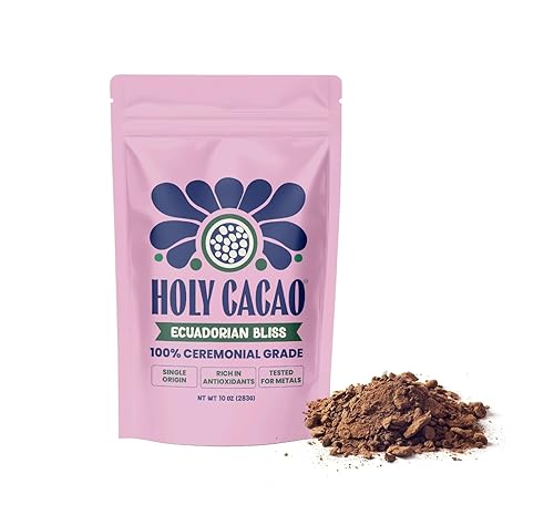 Miniatura 2 de Holy Cacao  Cacao Orgánico de Grado Ceremonial para Rituales y Meditación  Vegano, Sin Gluten, Cacao en Polvo Alto en Flavanoles, y Alternativa a