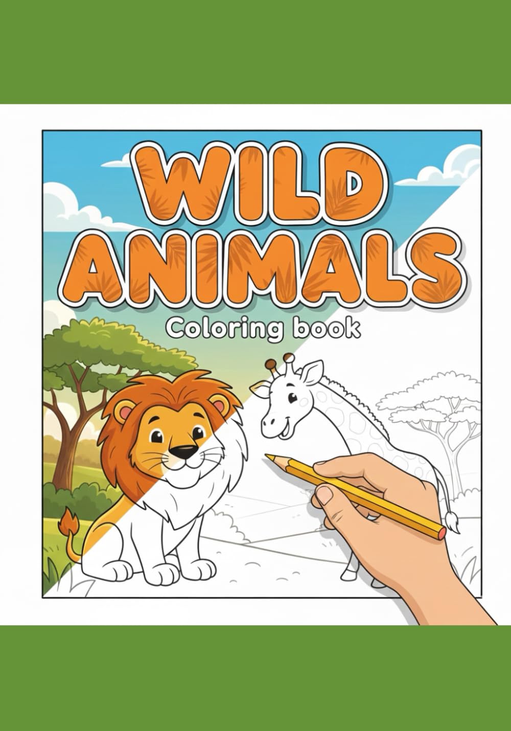 Wild Animals: Coloring Book