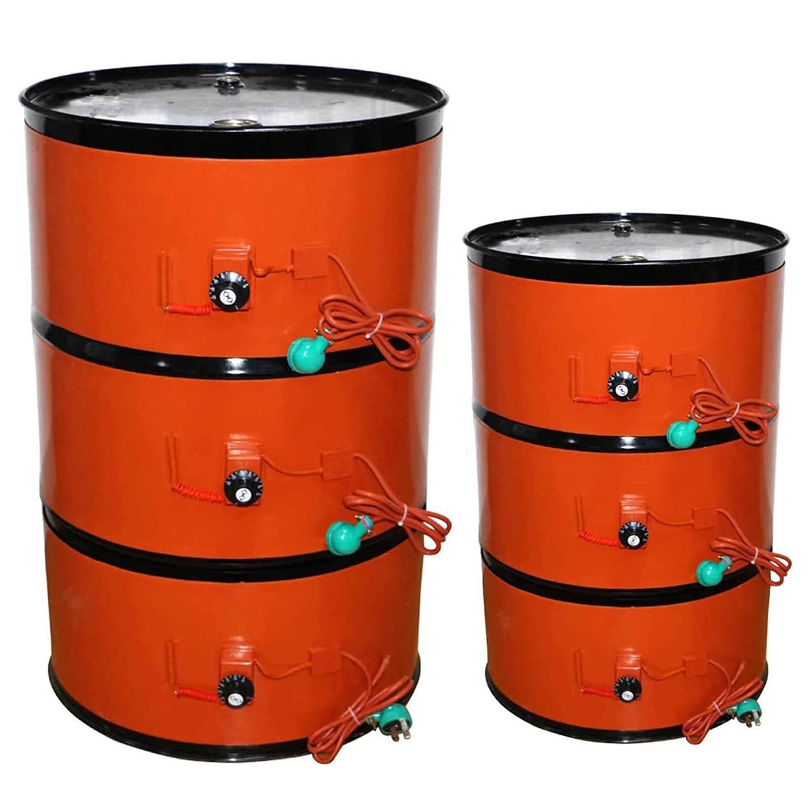 FAXIOAWA Metall-Fassheizer-Eimer-Fassband, Silikon-Honigöl-Fassheizkissen, für 20 l/55 Gallonen – 220 V – 800 W Fassheizer mit einstellbarem Thermostat, 200 x 860 mm