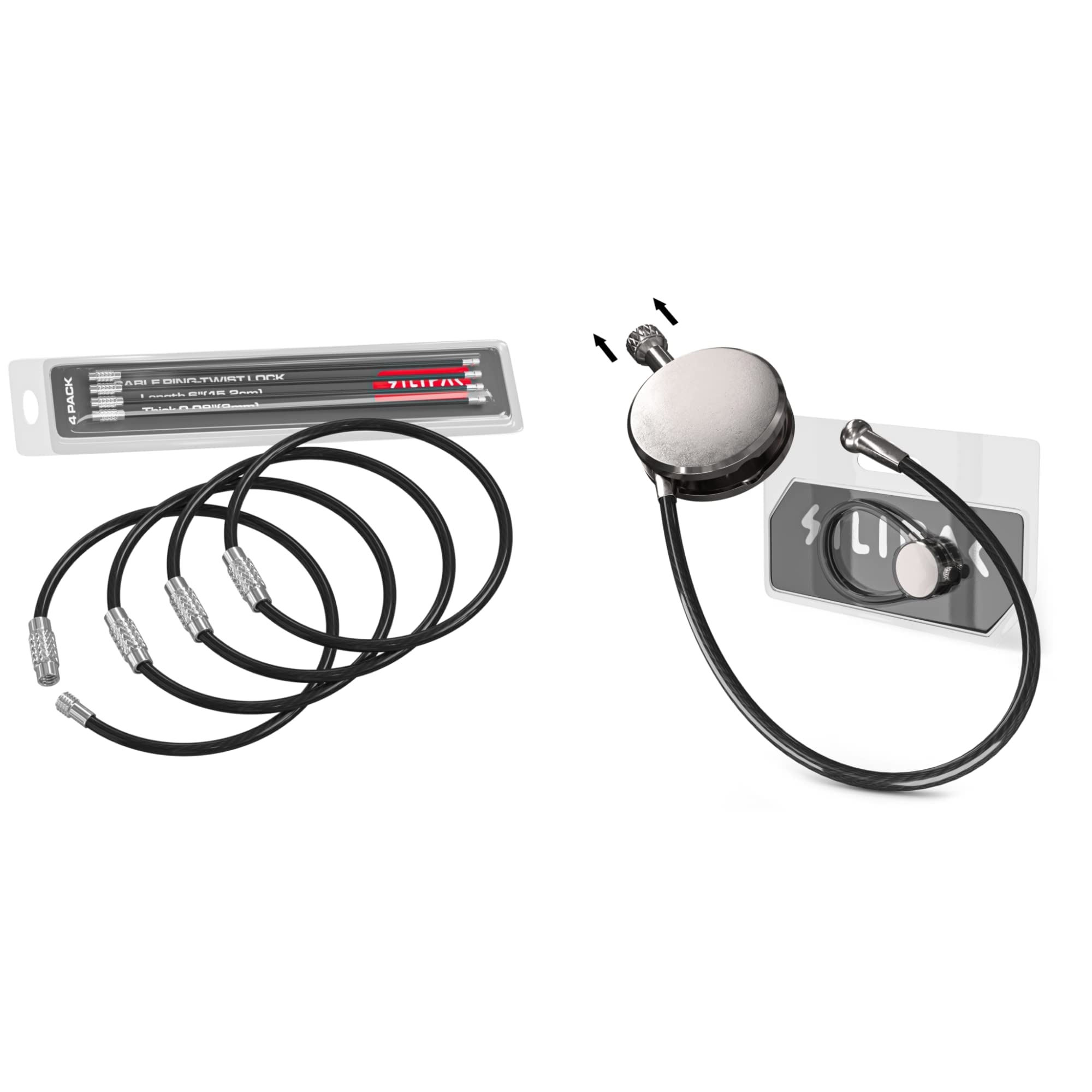 Silipac Metal Cable and Easy Lock Cable Bundle