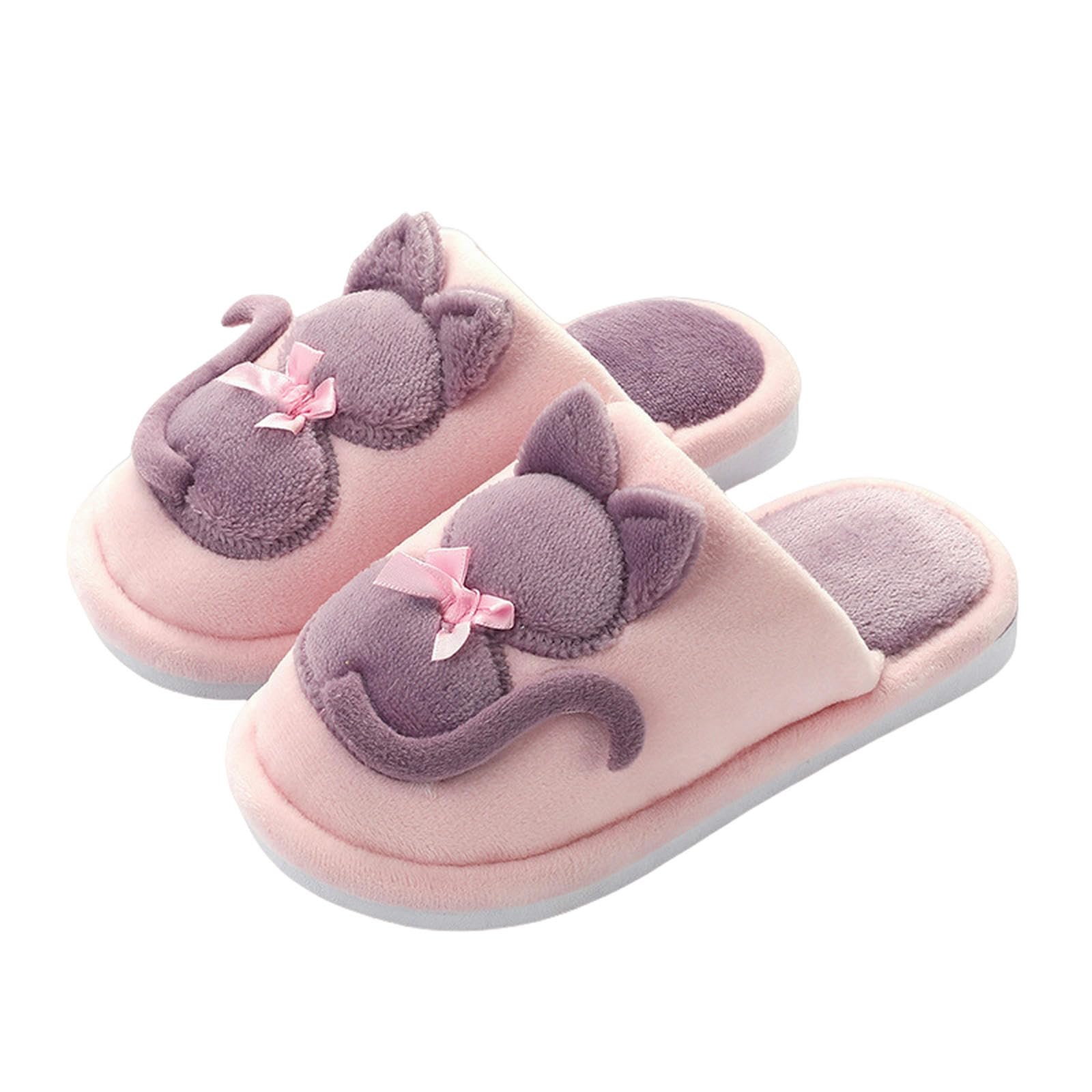 Hausschuhe Damen Hausschuhe, Winter In Der Innenpuppe Für Frauen, Katzenpantoffeln-rosa-36-37