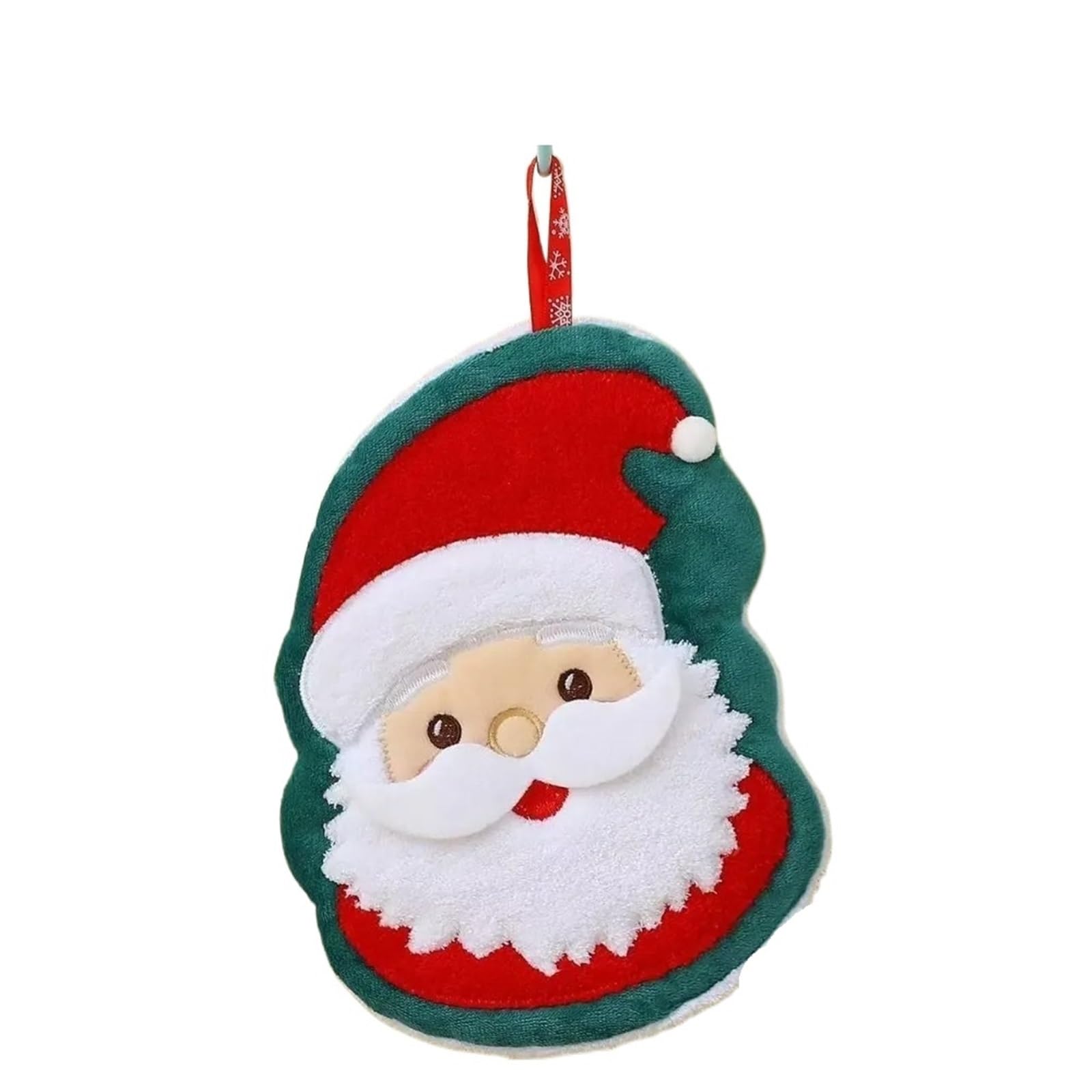 PPdingding 2pcs Merry Christmas Hand Towels - Santa Claus & Xmas Tree Kitchen Towels for Holiday Decor(Santa Claus)