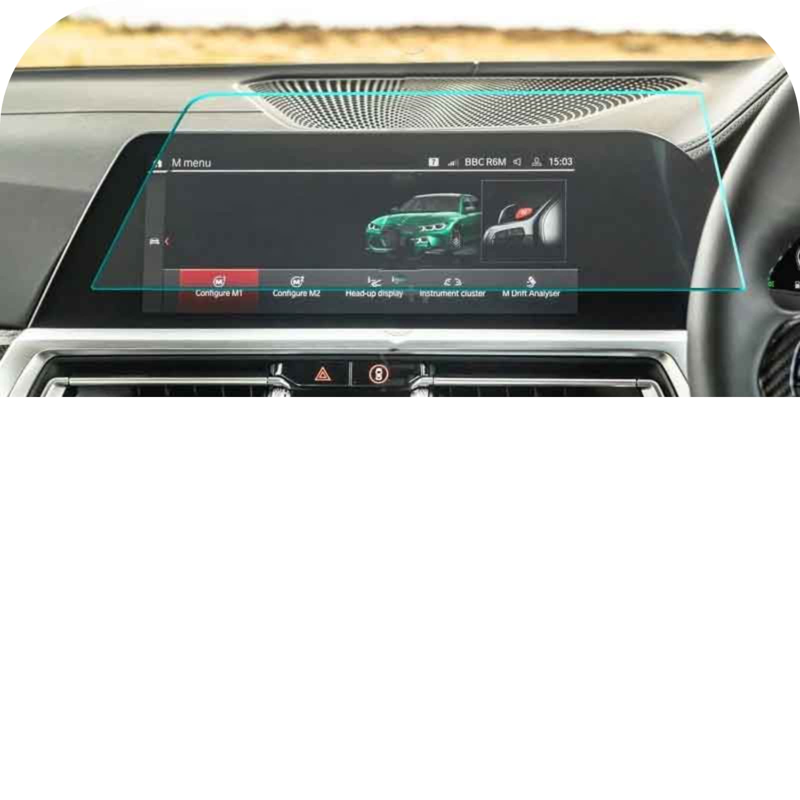 Nawigacja samochodowa Szkło hartowane Ekran LCD Folia ochronna Naklejka Osłona Dla BMW G20 G21 serii 3 2020 2021