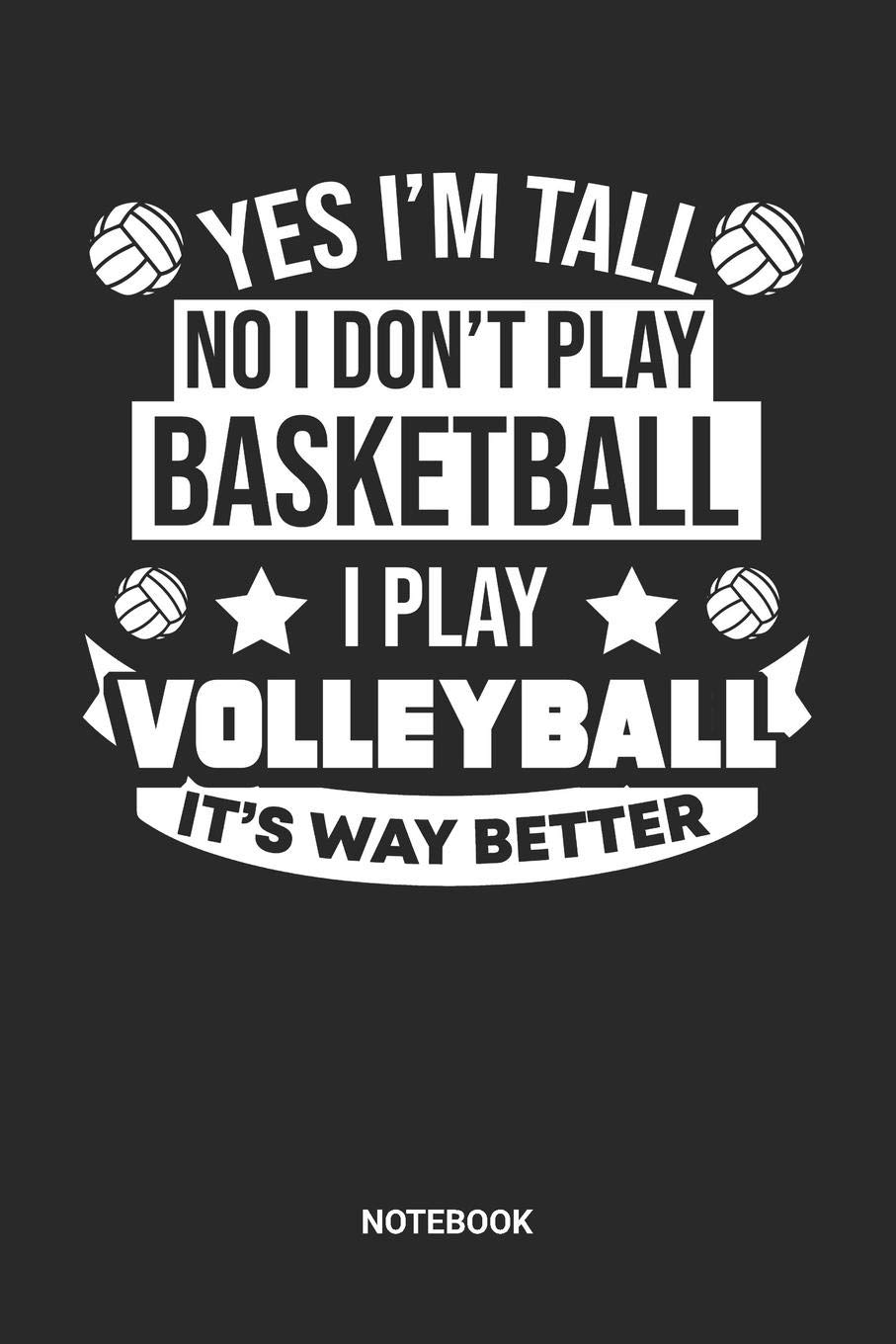 Notebook: Dotted Lined Volleyball Notebook (6x9 inches) ideal as a summer beachvolleyball Journal. Perfect as a Coaching Book for all V-Ball Lover. Great gift for Men and Women