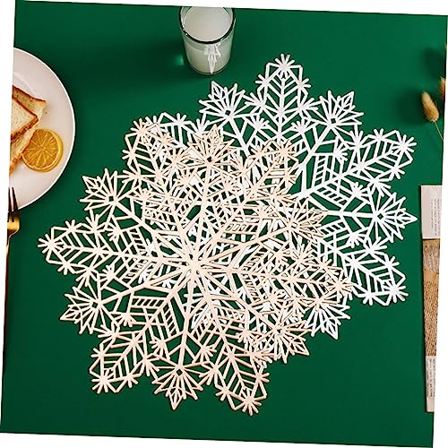Napperons flocons de Noël de Cabilock en finition ciselée pour une table chic et protégée - 3