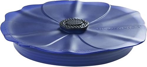 Charles Viancin - Tapa de silicona Poppy Pop para almacenamiento de alimentos - 8 pulgadas7.9 in - Sello hermético en cualquier superficie lisa de