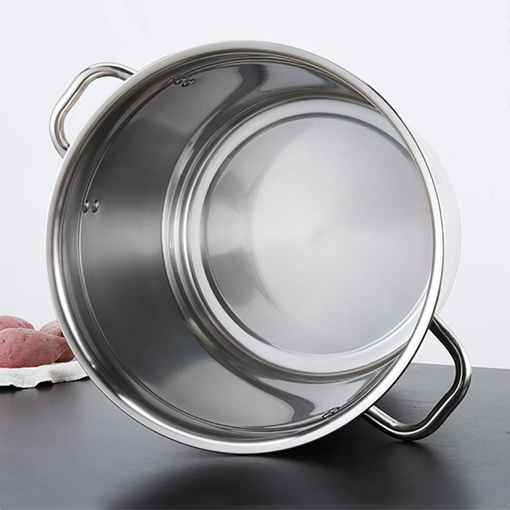 Olla de Acero Inoxidable para Caldo casero, Olla para Preparar Cerveza, Olla para cocinar, Olla Antiadherente de Acero Inoxidable.