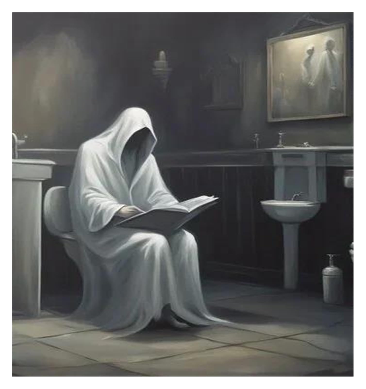 Peinture esthétique corbeau pour rompre la monotonie d'un mur blanc de salon